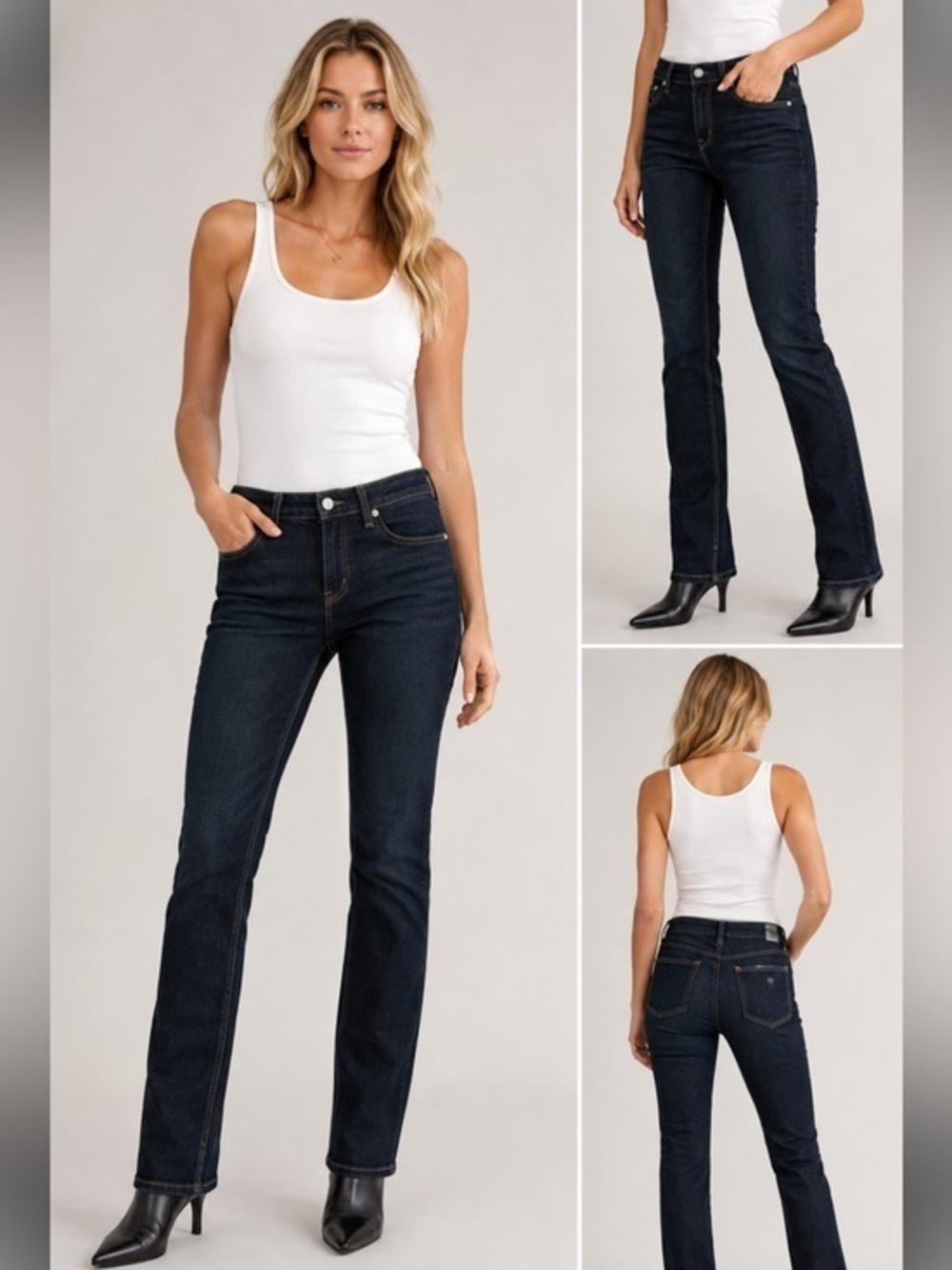 Rag & Bone Jean Size 26 Dark Wash Harrow Straight Leg Stretch Jeans